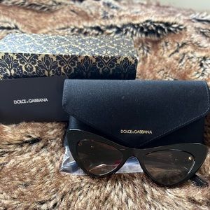 Dolce and Gabbana Cat Eye Sunglasses NEW